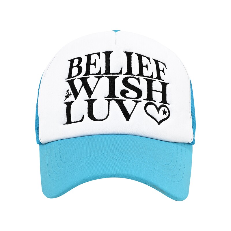 Mydeepbluememories마이딥블루메모리즈]BWL Label Mesh Cap_sky blue